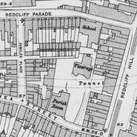 St Mary Redcliffe Boys' School - map 1930