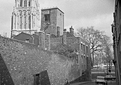 St Mary Redcliffe Boys' School - twin towers - Redcliffe Parade