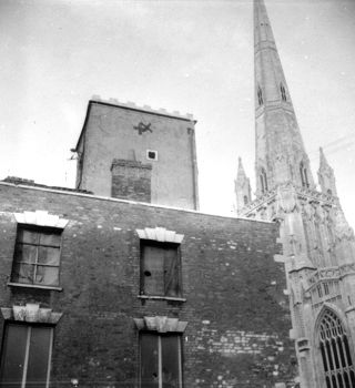 St Mary Redcliffe Boys' School - twin towers - Redcliffe Parade East